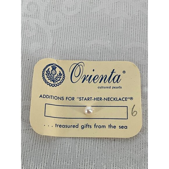 Orienta Cultured Pearls Necklace With Gold Chain & Velvet Box 27 Pearls Plus 1 - Picture 2 of 5